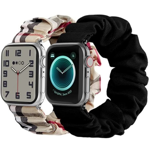Apple Watch Cloth Scrunchie Pattern Elastic Printed Fabric Wristbands main image 7